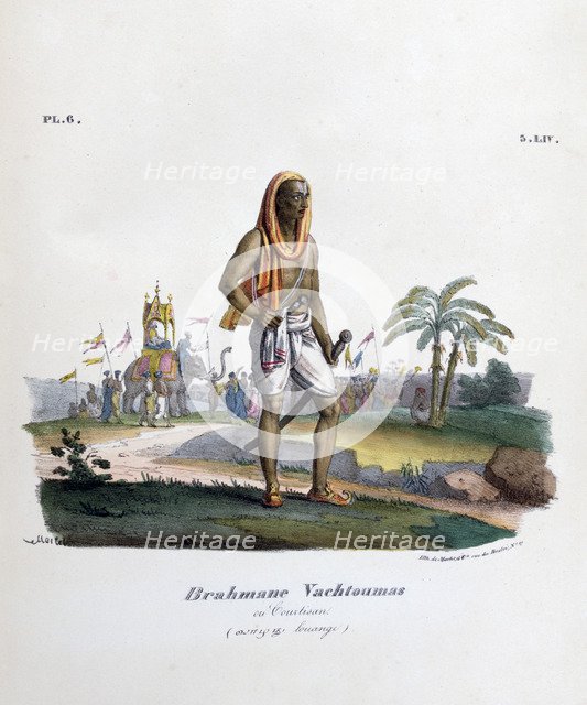 'Brahmin Courtier', 1828. Artist: Marlet et Cie