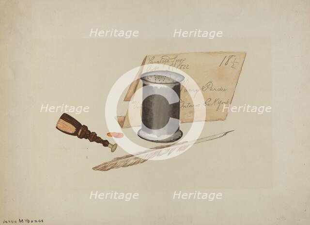 Sand Shaker, c. 1940. Creator: Jessie M Youngs.