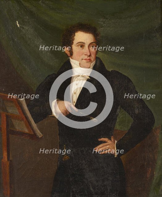 Portrait of Adolf Ganz (1796-1869), 1835. Creator: Grünbaum, Laurent (Lorenz) (1760-1855).