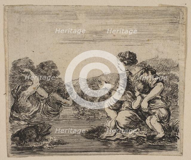 Latona, from 'Game of Mythology' (Jeu de la Mythologie), 1644. Creator: Stefano della Bella.