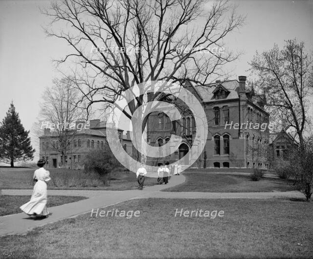 Shattuck and Williston Halls, Mount Holyoke College, South Hadley, Mass., c1908. Creator: William H. Jackson.