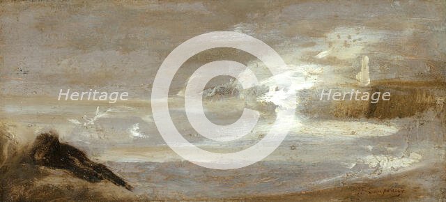 Seascape, mid 19th century. Creator: Jean-Baptiste Carpeaux.