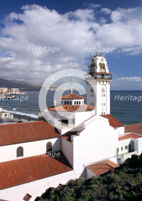 Church and bay, Candelaria, Tenerife, 2007.