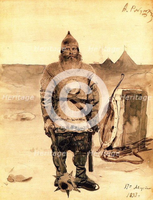 Ilya Muromets, 1893. Artist: Ryabushkin, Andrei Petrovich (1861-1904)
