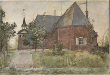 Old Sundborn Church. From A Home (26 watercolours). Creator: Carl Larsson.