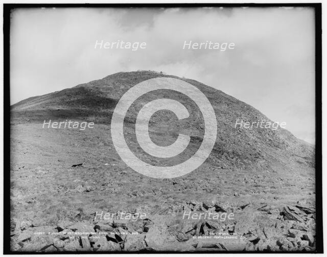 Summit of Mt. Washington from Bigelow's lawn, White Mountains, c1900. Creator: Unknown.