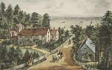 The Western Farmer's Home, pub. 1871, Currier & Ives (Colour Lithograph)