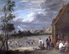 'A Harvest scene', 17th century. Artist: David Teniers II.