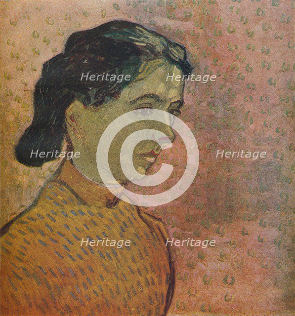 'Portrait De Jeune Fille Sur Fond Rose', 1888. Artist: Vincent van Gogh.