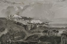 Jaffa - General view of the city, 1840. Creator: Charles Nicolas Ransonnette.