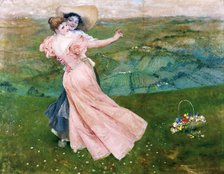 Il ballo sul prato (Dance on the Lawn). Creator: Vinea, Francesco (1845-1902).