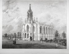 North view of the Church of St James, Clapham, London, c1850. Artist: W Eldridge