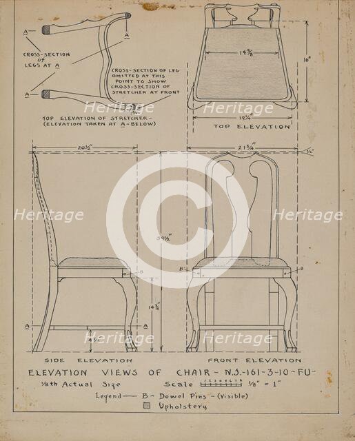 Chair, 1935/1942. Creator: Francis Law Durand.