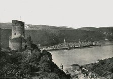 The Katz overlooking the Rhine, St Goarshausen, Germany, 1895.  Creator: Francis Frith & Co.