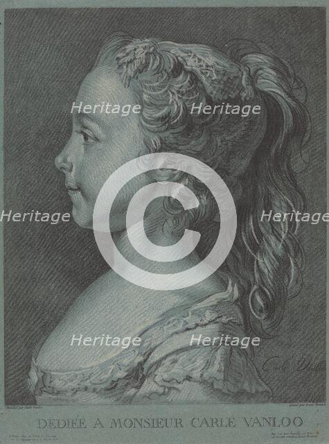 Marie-Rosalie Vanloo, c. 1764. Creator: Louis Marin Bonnet.