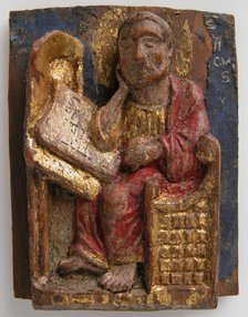 Miniature Relief of Saint Mark at His Writing Table, ca. 1200-1225. Creator: Unknown.