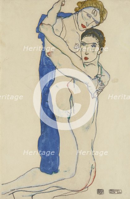 Girlfriend, Pink-Blue, 1913.