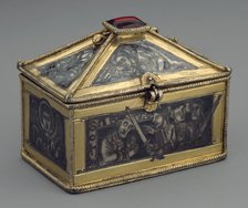 Reliquary Casket with Scenes from the Martyrdom of Saint Thomas Becket, British, ca. 1173-80. Creator: Unknown.
