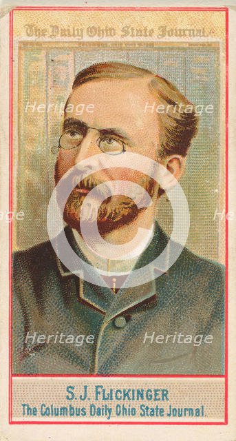 S.J. Flickinger, The Columbus Daily Ohio State Journal, from the American Editors series (..., 1887. Creator: Allen & Ginter.