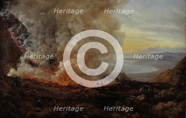 The Eruption of Vesuvius, 1820. Creator: Johan Christian Dahl.