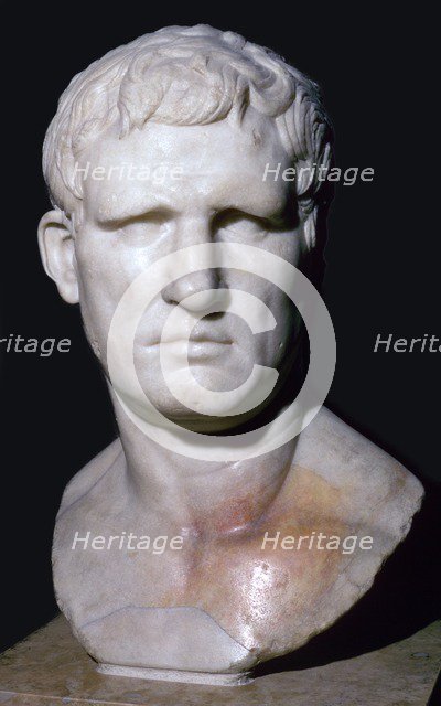 Bust of Agrippa, 1st century BC. Artist: Unknown