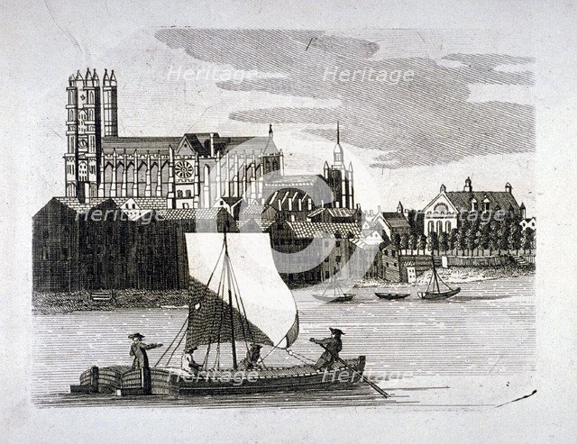 View of Westminster Abbey, London, c1780. Artist: Anon