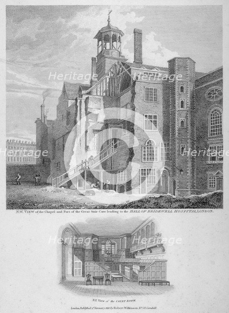 Bridewell, City of London, 1815. Artist: Bartholomew Howlett