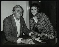 Howard Keel after his concert at the Forum Theatre, Hatfield, Hertfordshire, 14 May 1983. Pictured w Artist: Denis Williams