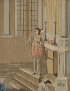 Embroidered picture, Early 19th century. Creator: Unknown.