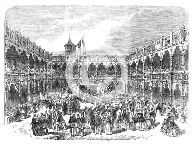 Grand Festival of the Municipality and Royal Academy of Antwerp: restoration of the Old Bourse, 1864 Creator: Unknown.