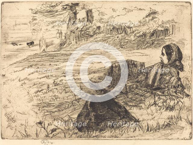 Nursemaid and Child, 1859. Creator: James Abbott McNeill Whistler.