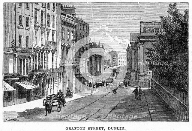 Grafton Street, Dublin, 19th century. Artist: Unknown