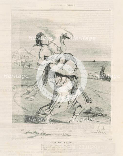 L'enlevement d'Hélène, 19th century. Creator: Honore Daumier.