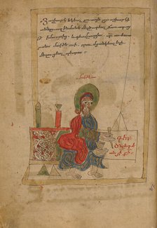 Saint Matthew; Gospel Book, 1386. Creator: Unknown.