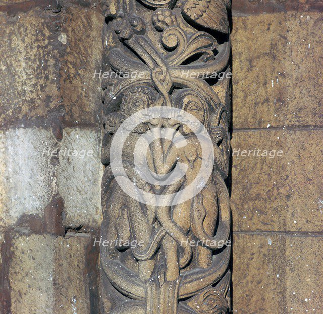 Detail from Lincoln Cathedral, 12th century. Artist: Unknown