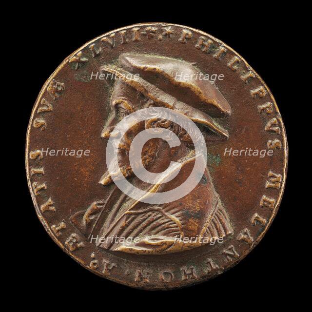 Philipp Melanchthon, 1497-1560, Reformer [obverse], probably 1543. Creator: Friedrich Hagenauer.