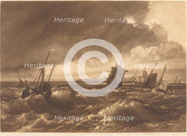 The Mouth of the Thames?Isle of Sheppey in Distance, 1891. Creator: Frank Short.
