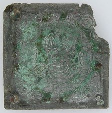 Tinned-Copper Plaque with a Personification, Byzantine, 350-400. Creator: Unknown.