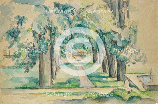 Avenue of Chestnut Trees at the Jas de Bouffan. Artist: Cézanne, Paul (1839-1906)