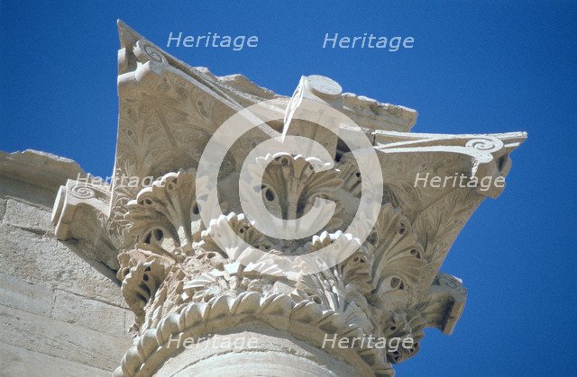 Acanthus capital, Temple of the Sun, Hatra (Al-Hadr), Iraq, 1977.