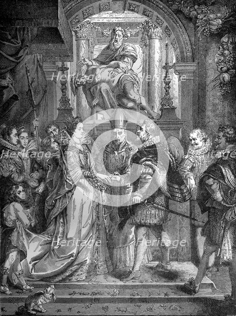 Marriage of Henry IV of France and Marie de' Medici, 17th December 1600 (1882-1884). Artist: C Aplante