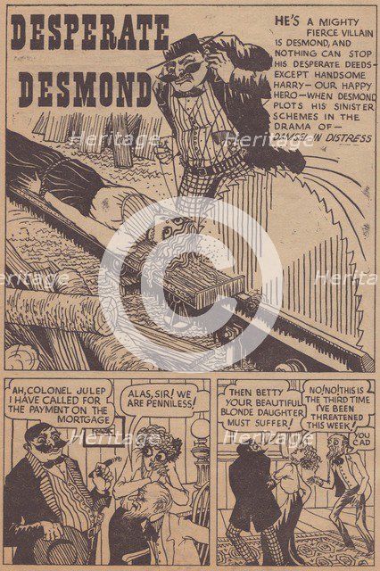 'Desperate Desmond', cartoon strip, c1955. Creator: Shirley Markham.