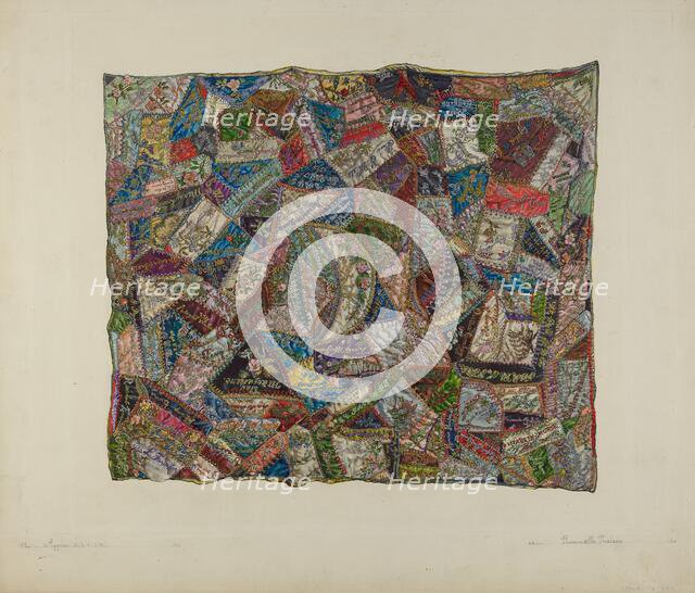 Patchwork Quilt, 1935/1942. Creator: Florence Truelson.