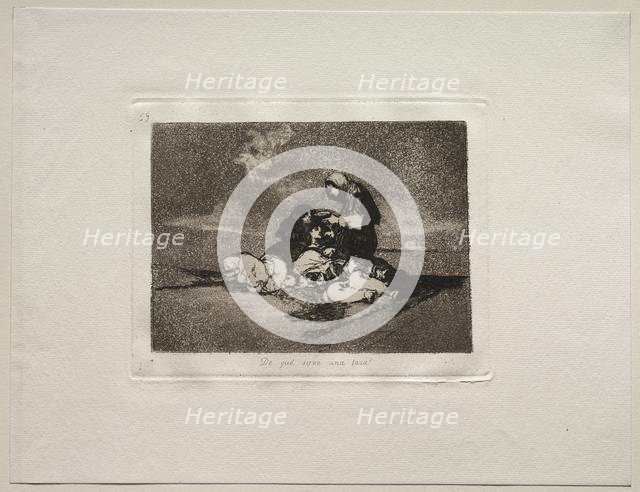 The Horrors of War: What is the Use of a Cup?. Creator: Francisco de Goya (Spanish, 1746-1828).