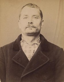 Baur. Pierre. 41 ans, né à St Leonard (Haute-Vienne). Cordonnier. Anarchiste. 1/3/94., 1894. Creator: Alphonse Bertillon.