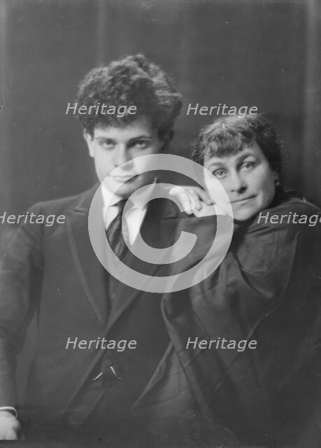 Mr. Tosha [sic] Seidel and an unidentified woman, portrait photograph, 1918 May 13. Creator: Arnold Genthe.