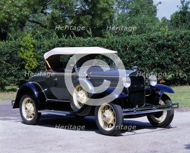 1930 Ford Model A roadster. Artist: Unknown.