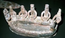 Terracotta model of people at a basin, Cyprus, Middle Bronze Age, 2000-1600 BC. Artist: Unknown