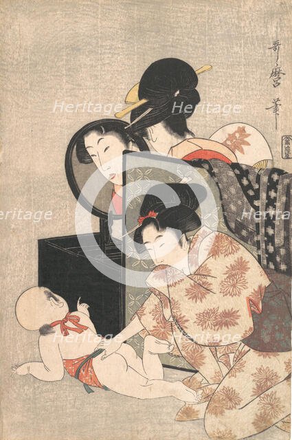 Mother and Child, ca. 1793. Creator: Kitagawa Utamaro.