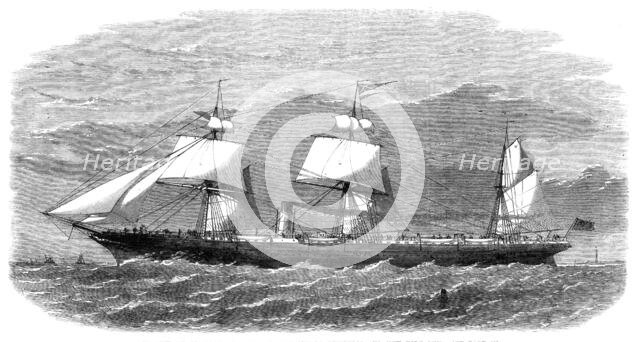 The new screw steam-ship Cuba, of the Cunard Liverpool and New York Line, 1864. Creator: Unknown.